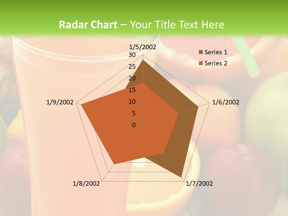 White Stack Juice PowerPoint Template