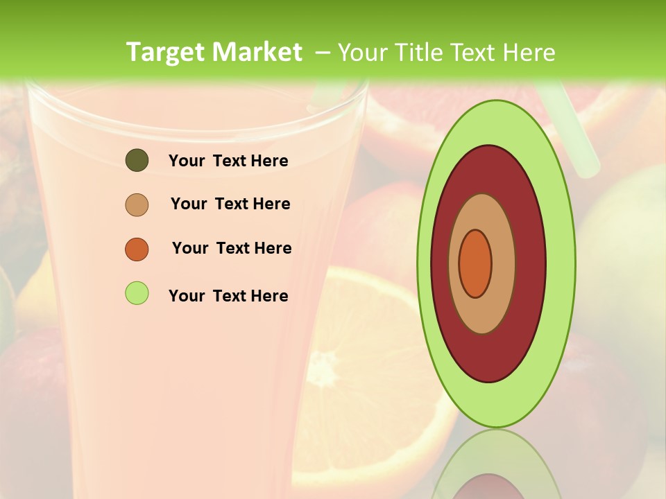 White Stack Juice PowerPoint Template