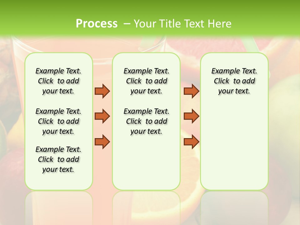 White Stack Juice PowerPoint Template