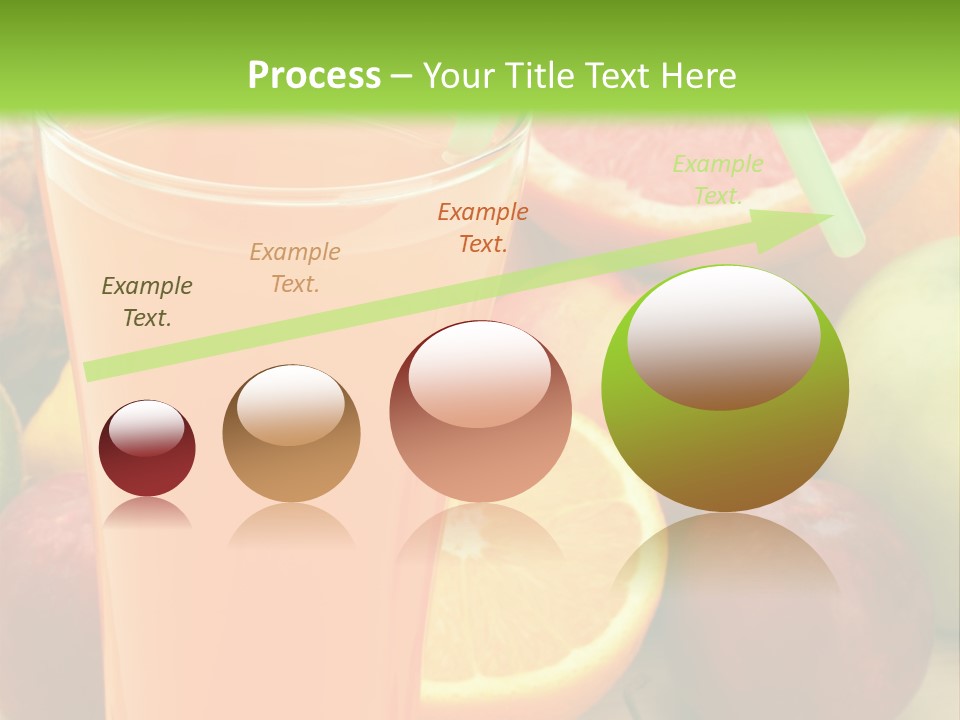 White Stack Juice PowerPoint Template