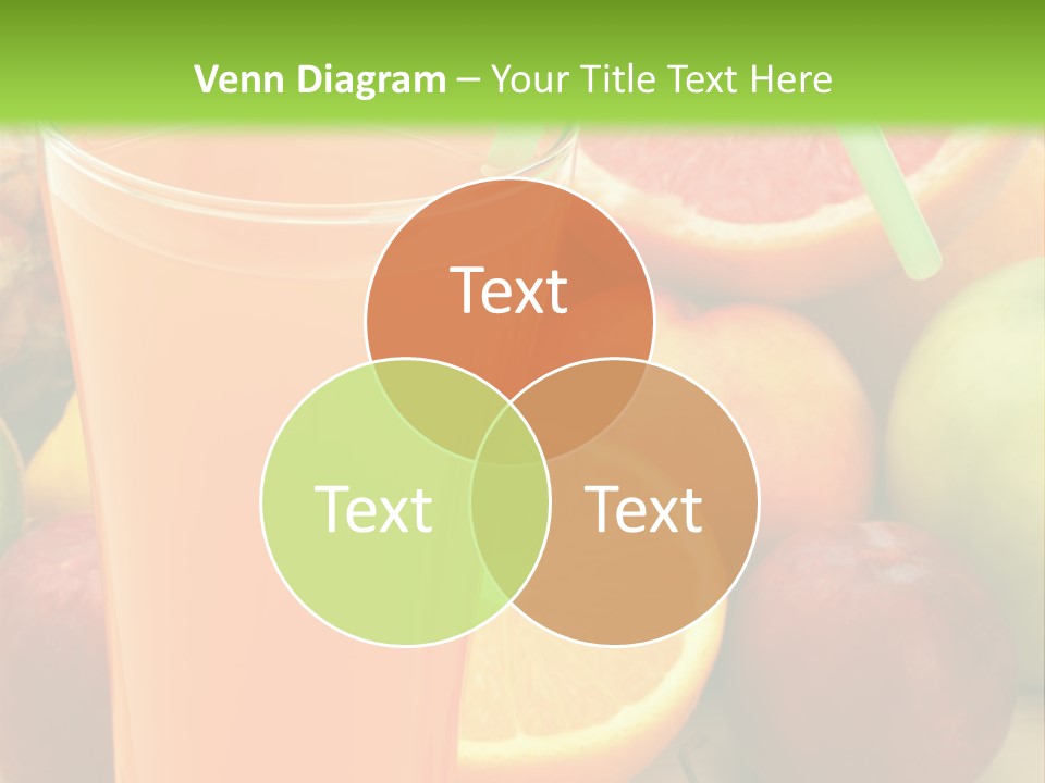 White Stack Juice PowerPoint Template