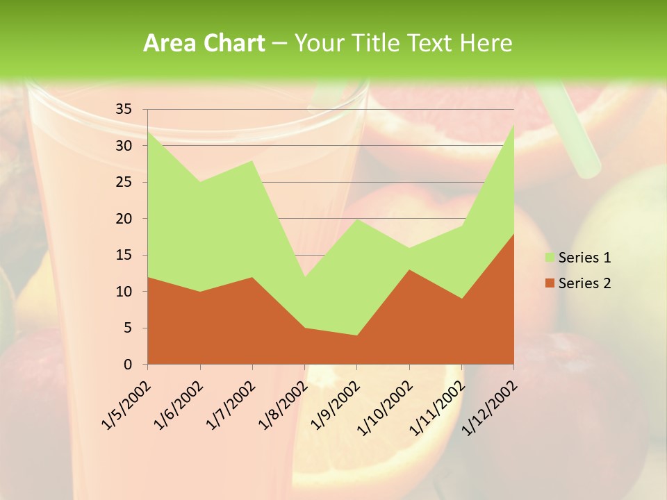 White Stack Juice PowerPoint Template