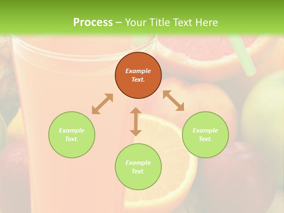 White Stack Juice PowerPoint Template