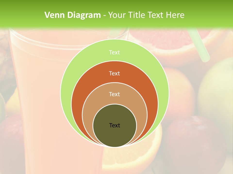 White Stack Juice PowerPoint Template