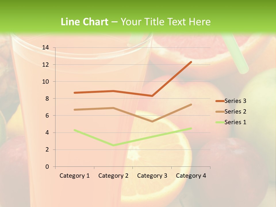White Stack Juice PowerPoint Template