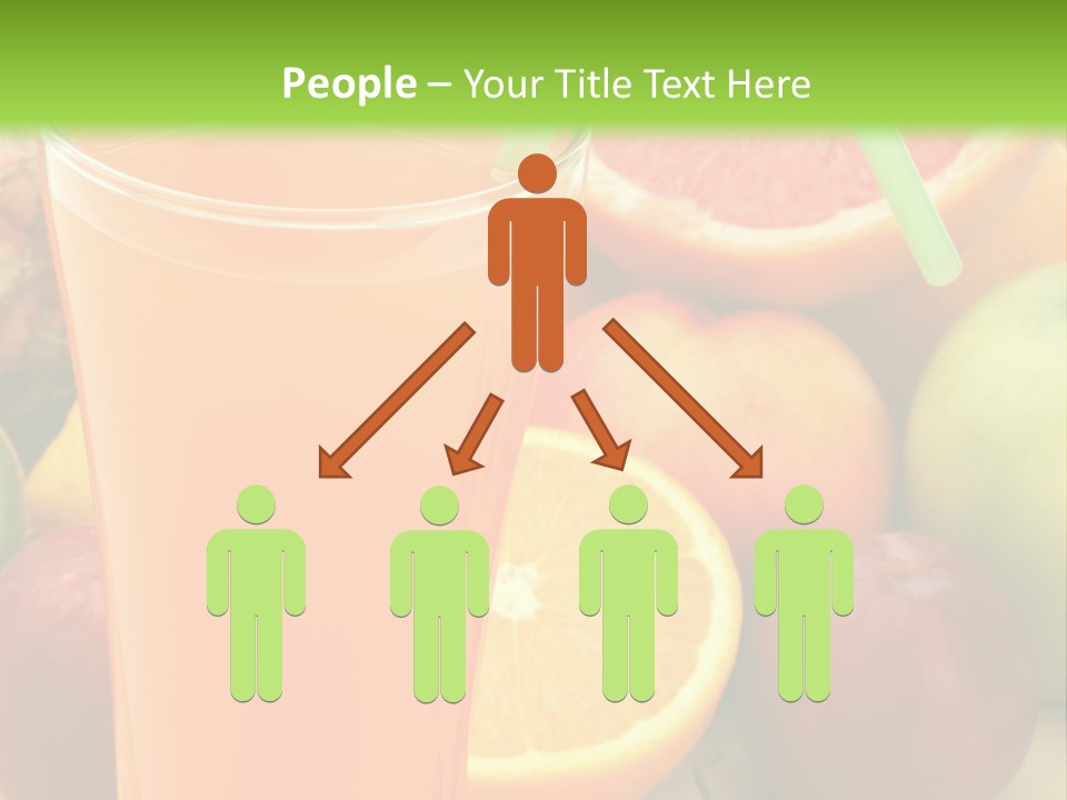 White Stack Juice PowerPoint Template