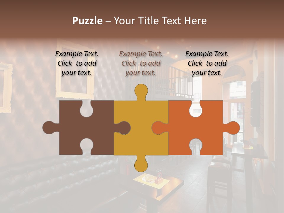 Windows Lamps Drinking PowerPoint Template