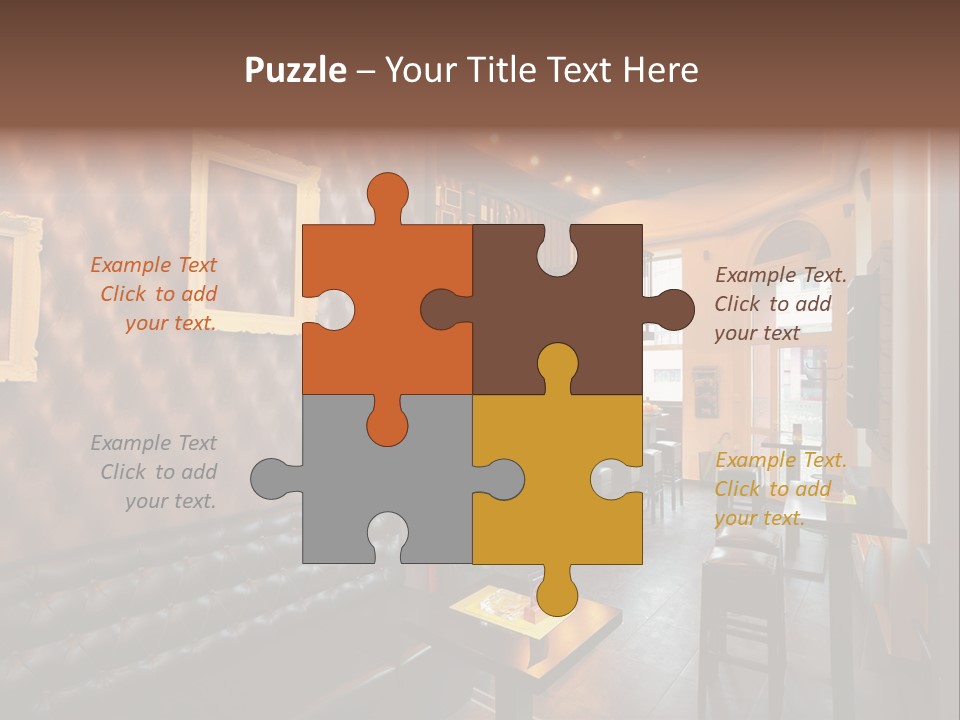 Windows Lamps Drinking PowerPoint Template