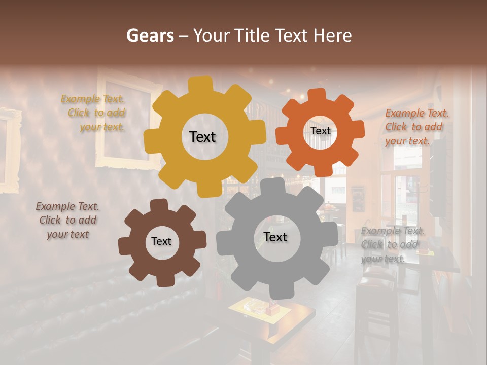 Windows Lamps Drinking PowerPoint Template