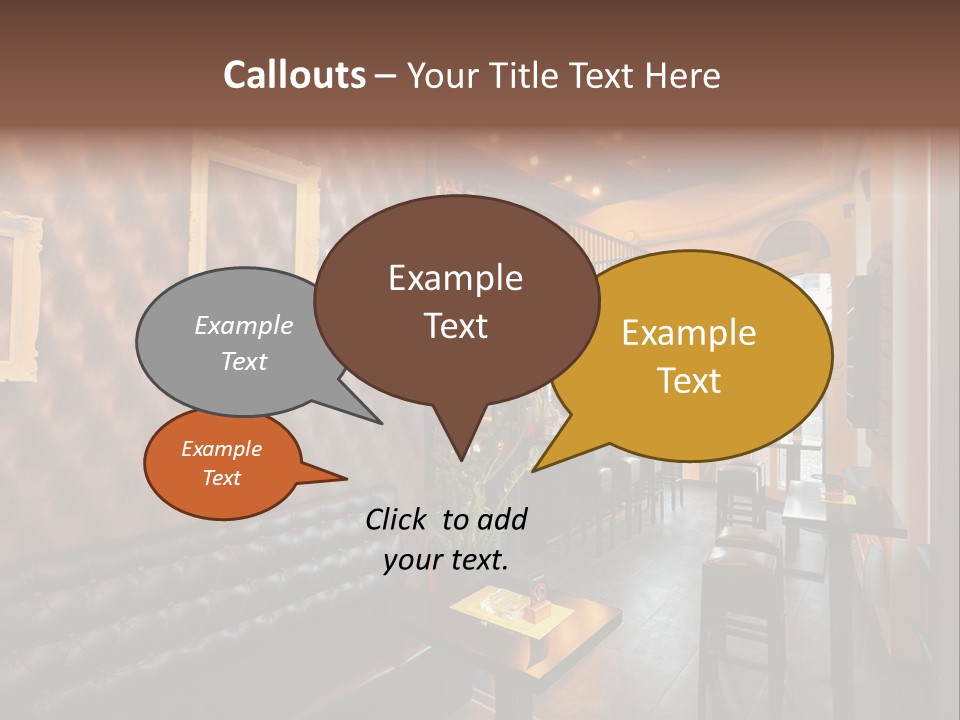 Windows Lamps Drinking PowerPoint Template