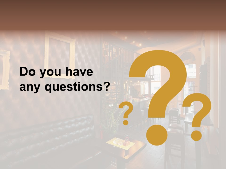 Windows Lamps Drinking PowerPoint Template