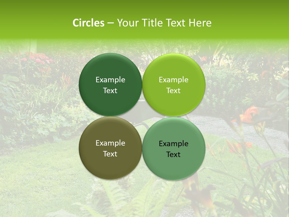 Weed Summergarden Stone PowerPoint Template