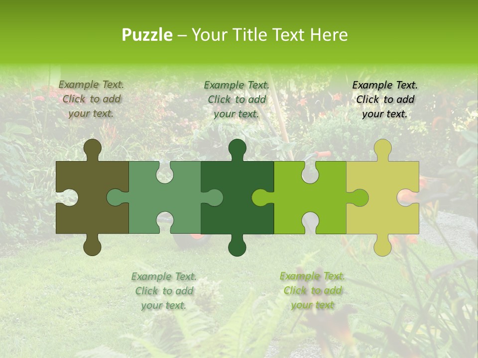 Weed Summergarden Stone PowerPoint Template