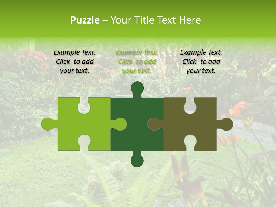 Weed Summergarden Stone PowerPoint Template