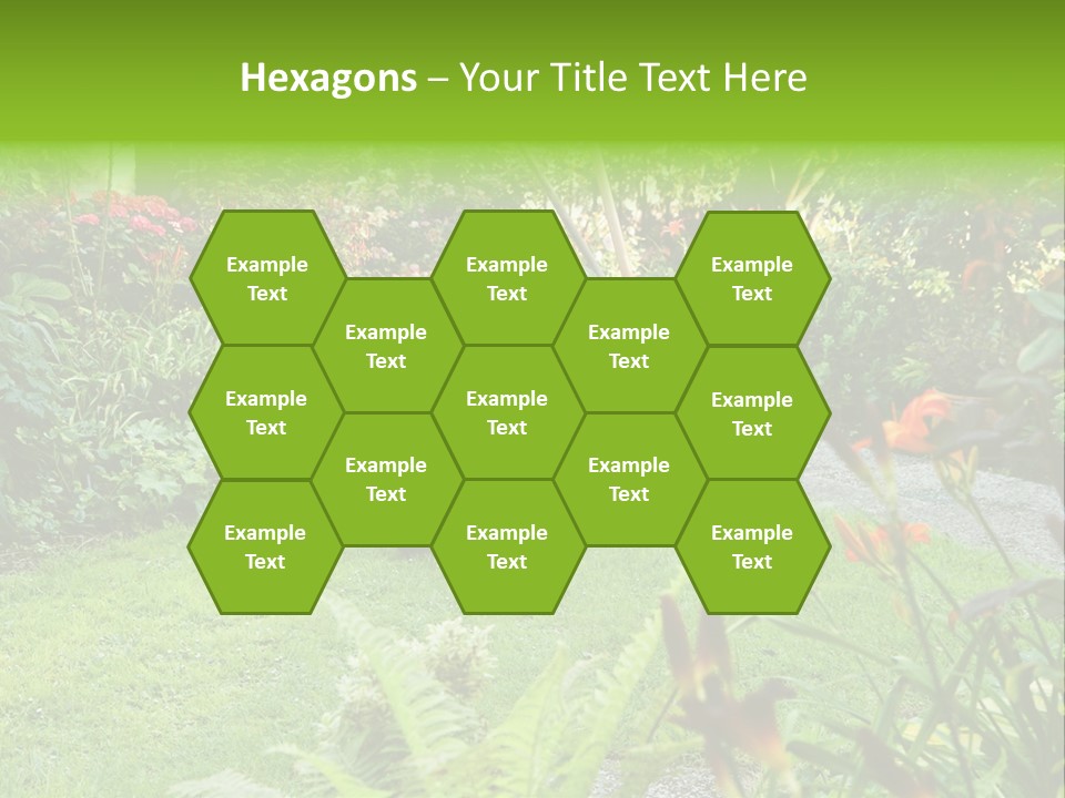 Weed Summergarden Stone PowerPoint Template