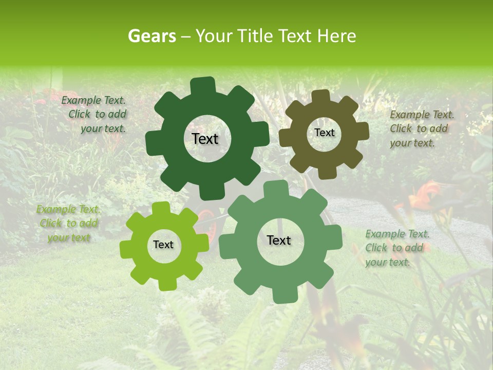 Weed Summergarden Stone PowerPoint Template