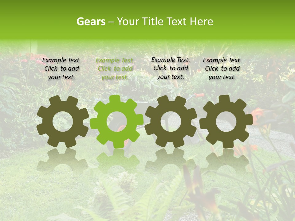 Weed Summergarden Stone PowerPoint Template