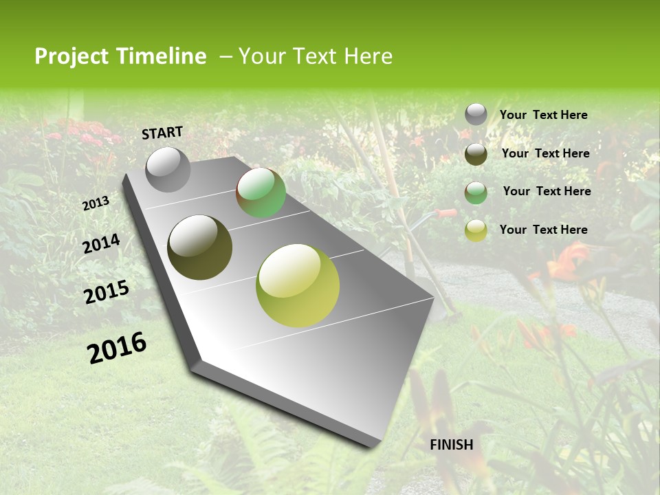 Weed Summergarden Stone PowerPoint Template