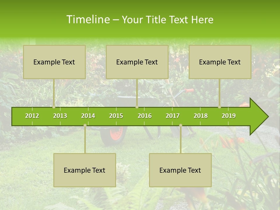 Weed Summergarden Stone PowerPoint Template