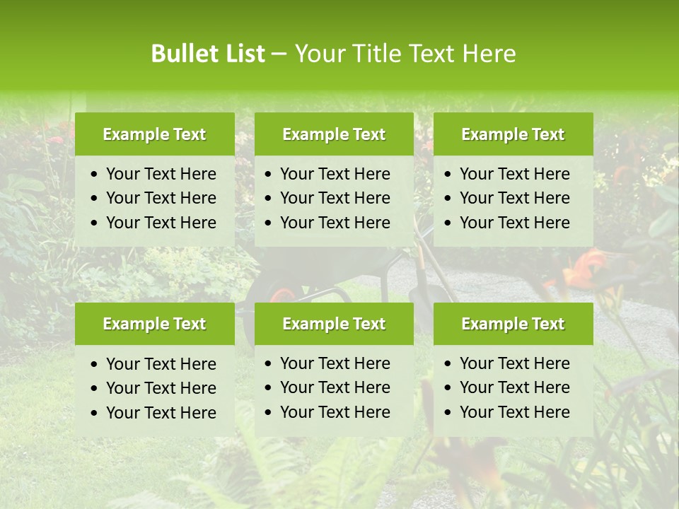 Weed Summergarden Stone PowerPoint Template