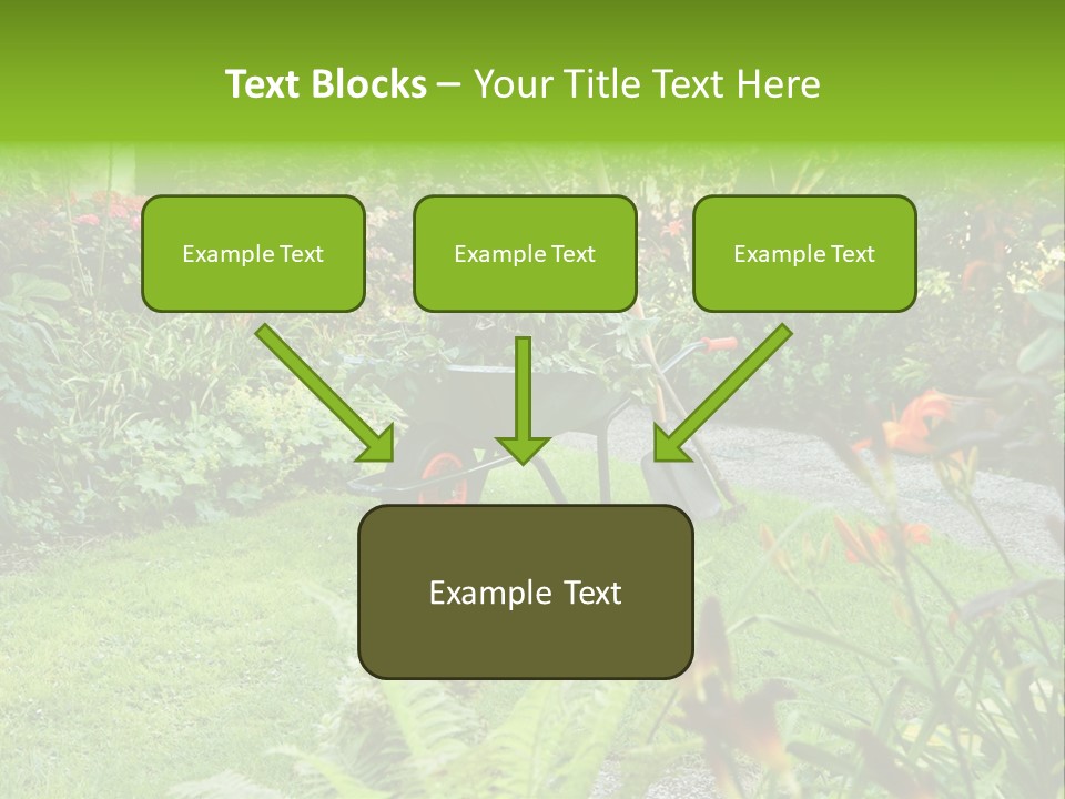 Weed Summergarden Stone PowerPoint Template