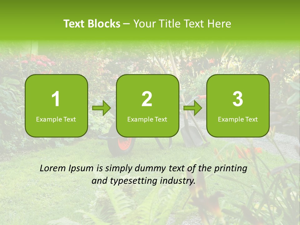 Weed Summergarden Stone PowerPoint Template