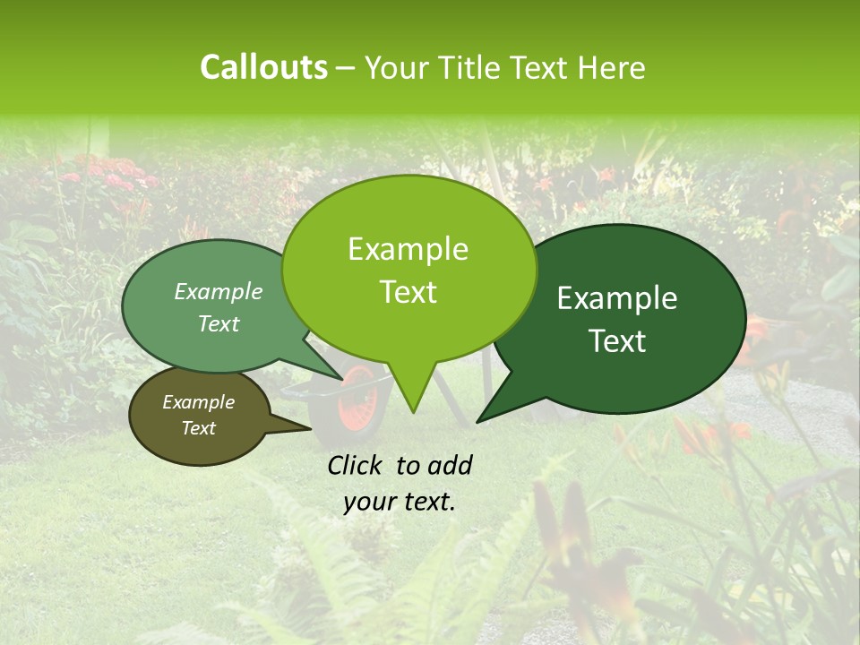 Weed Summergarden Stone PowerPoint Template