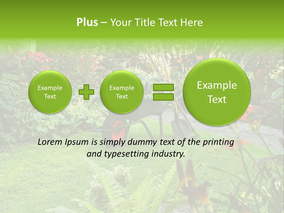 Weed Summergarden Stone PowerPoint Template