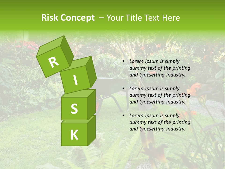 Weed Summergarden Stone PowerPoint Template