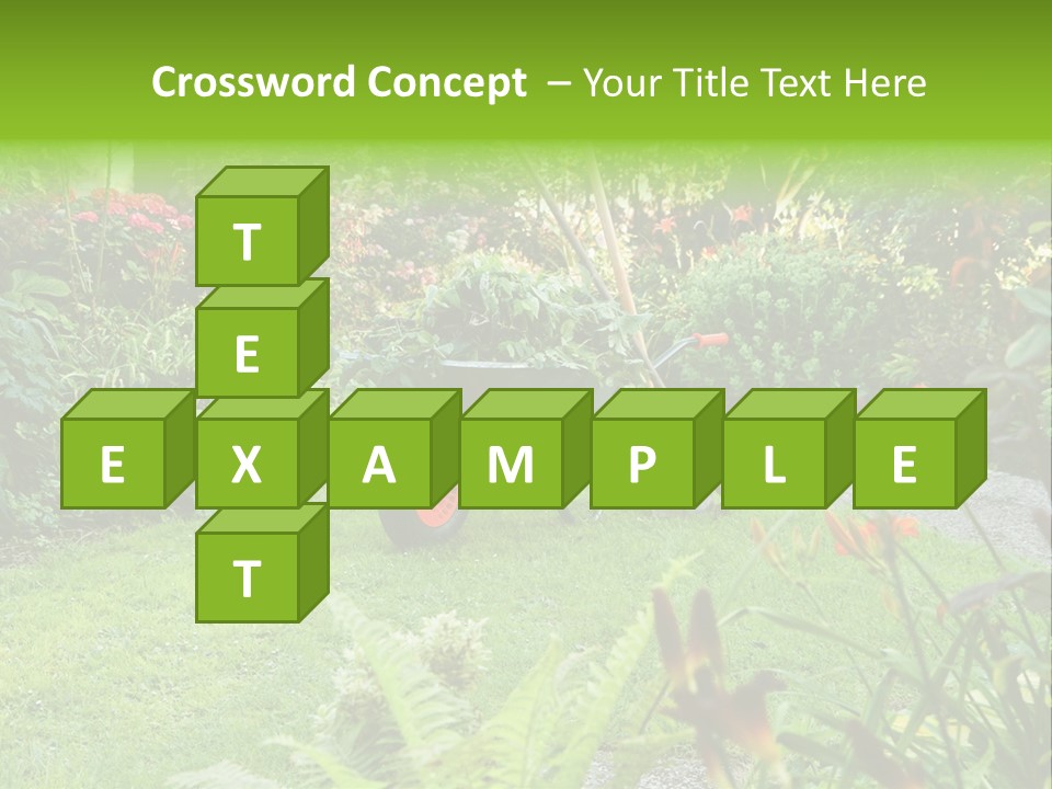 Weed Summergarden Stone PowerPoint Template