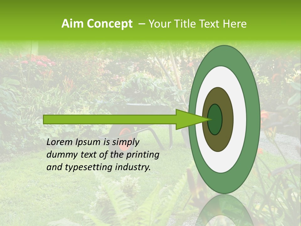 Weed Summergarden Stone PowerPoint Template