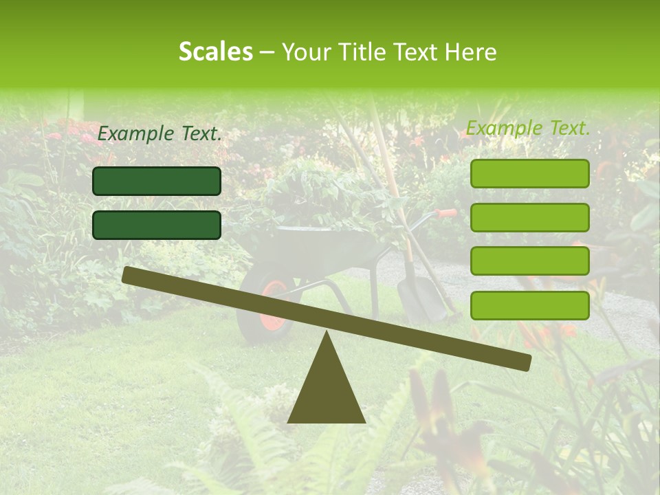 Weed Summergarden Stone PowerPoint Template