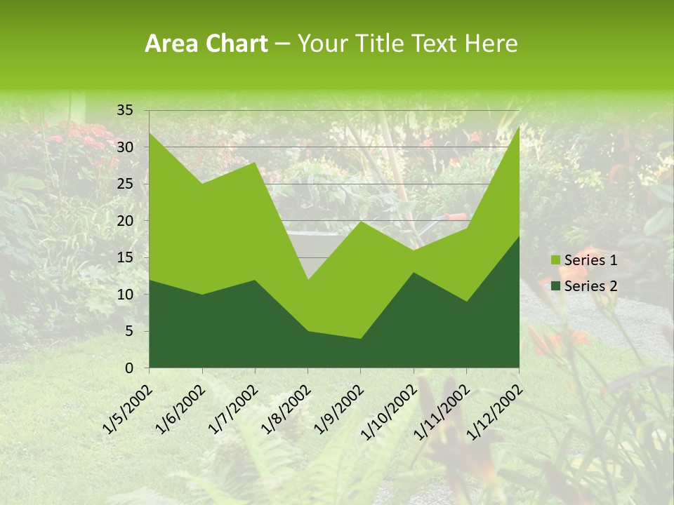 Weed Summergarden Stone PowerPoint Template