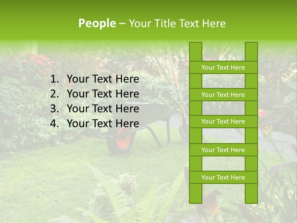 Weed Summergarden Stone PowerPoint Template