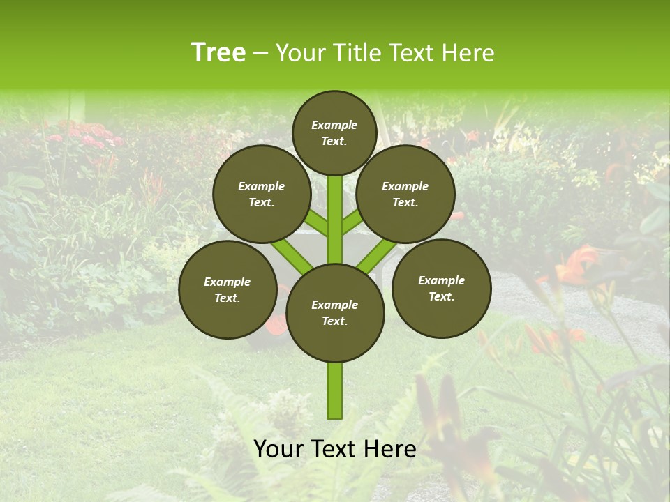 Weed Summergarden Stone PowerPoint Template