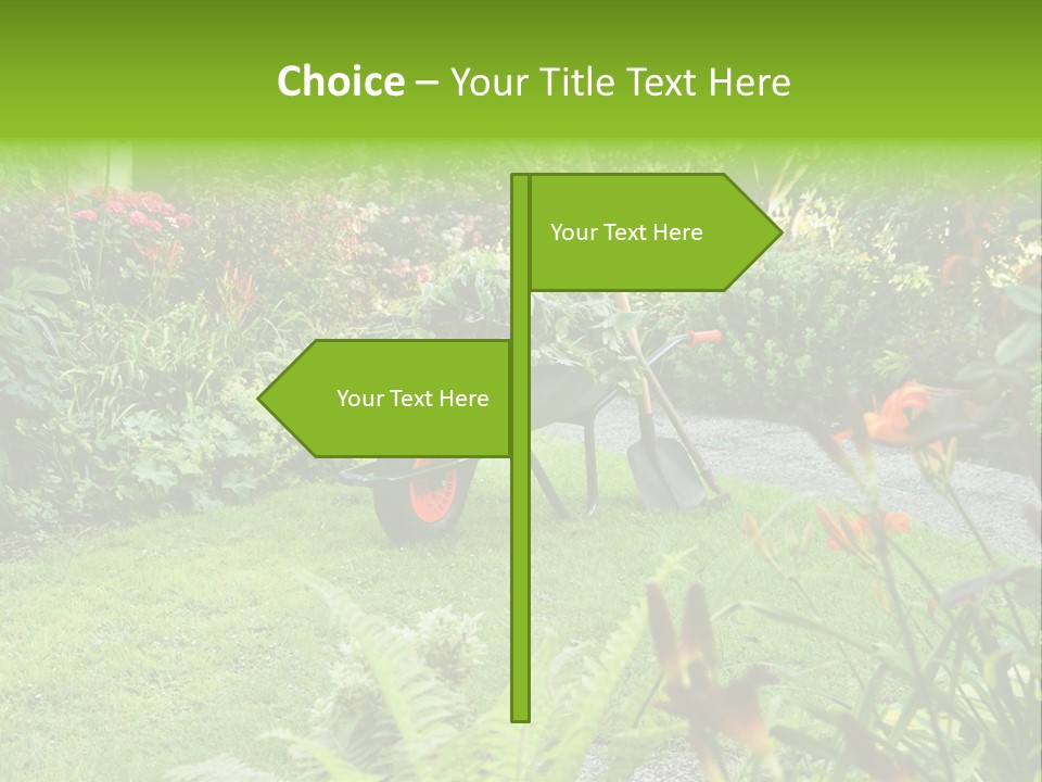 Weed Summergarden Stone PowerPoint Template