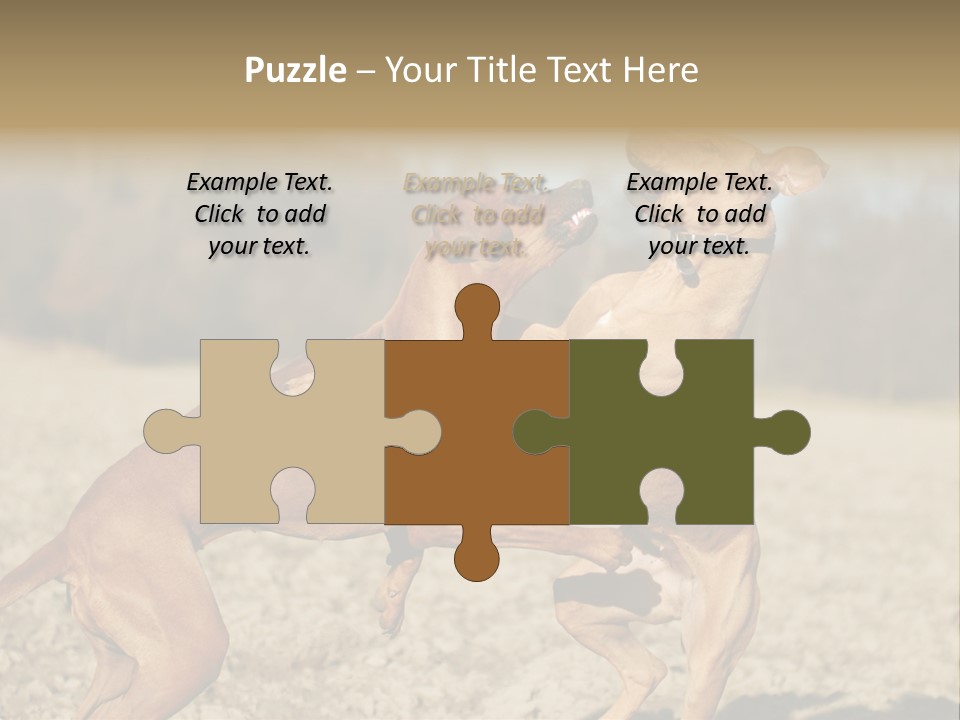 Aggressive Carnivore Jumping PowerPoint Template