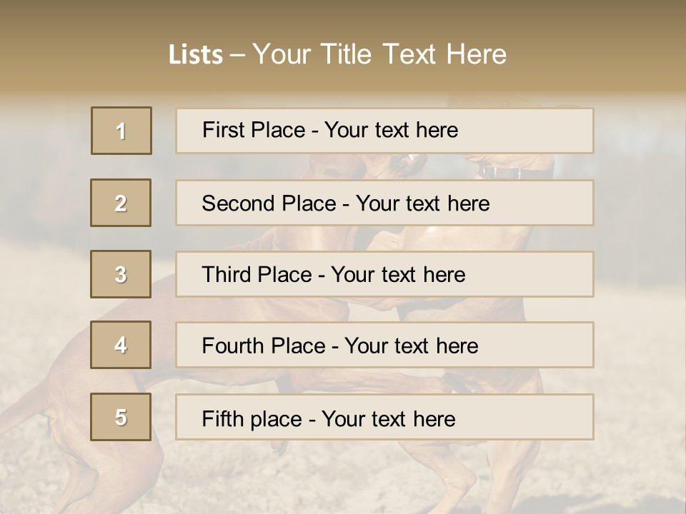 Aggressive Carnivore Jumping PowerPoint Template