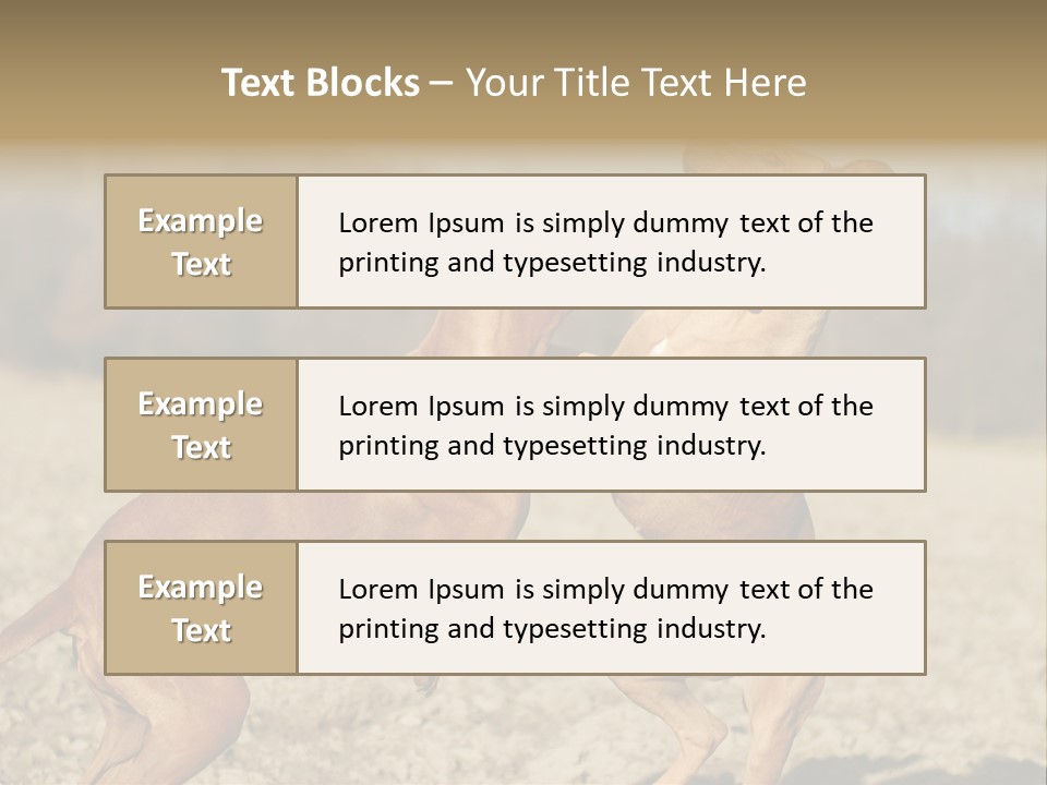 Aggressive Carnivore Jumping PowerPoint Template