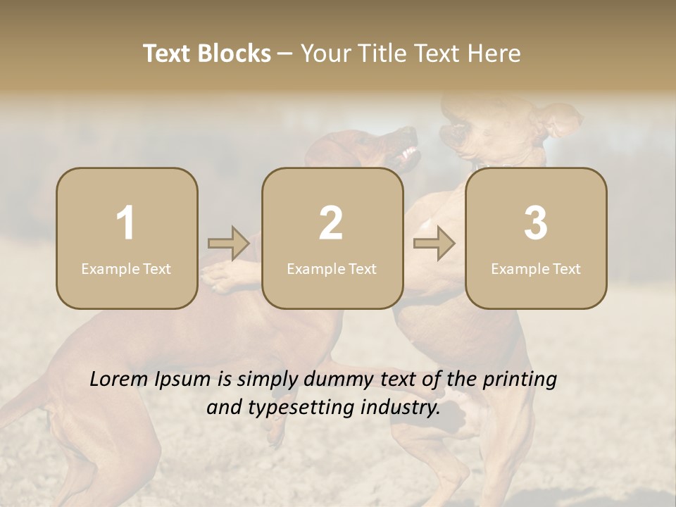 Aggressive Carnivore Jumping PowerPoint Template