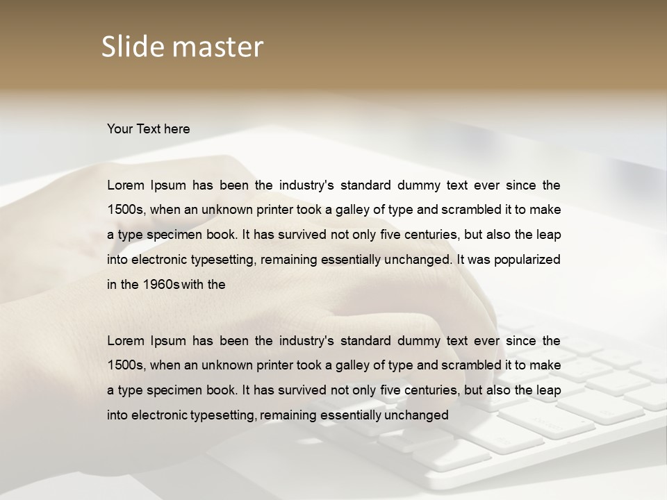 Detail Hand Finger PowerPoint Template