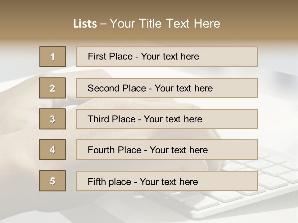 Detail Hand Finger PowerPoint Template