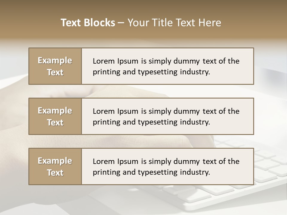 Detail Hand Finger PowerPoint Template