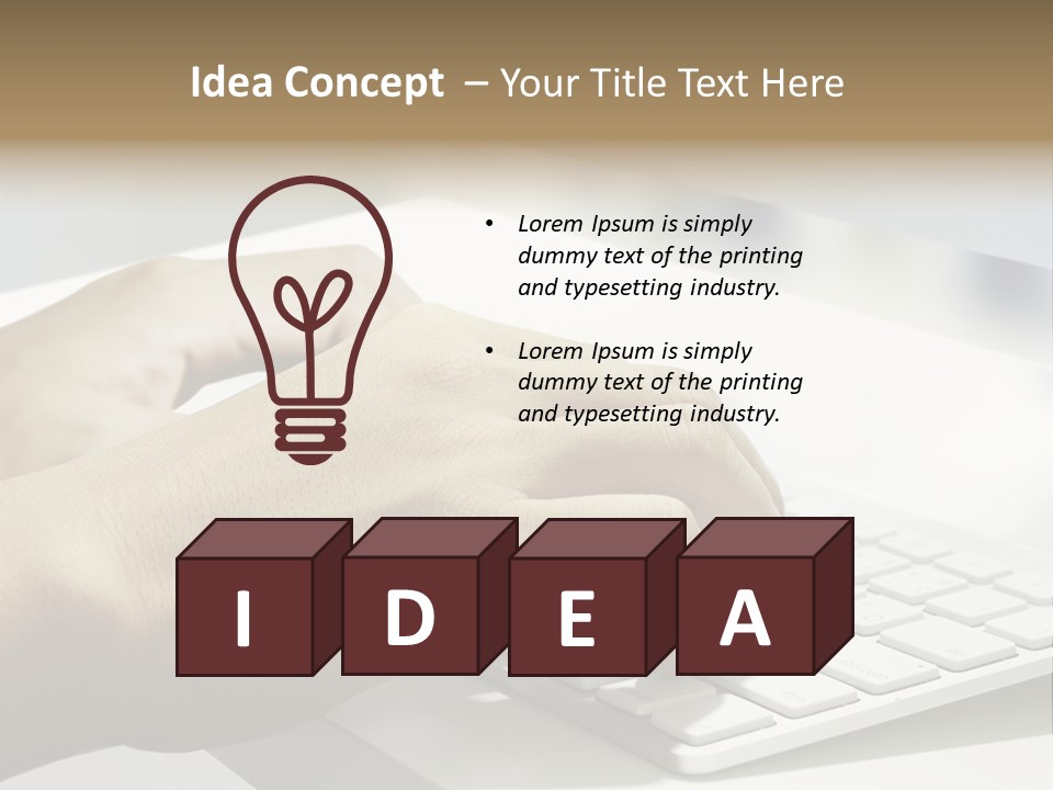 Detail Hand Finger PowerPoint Template