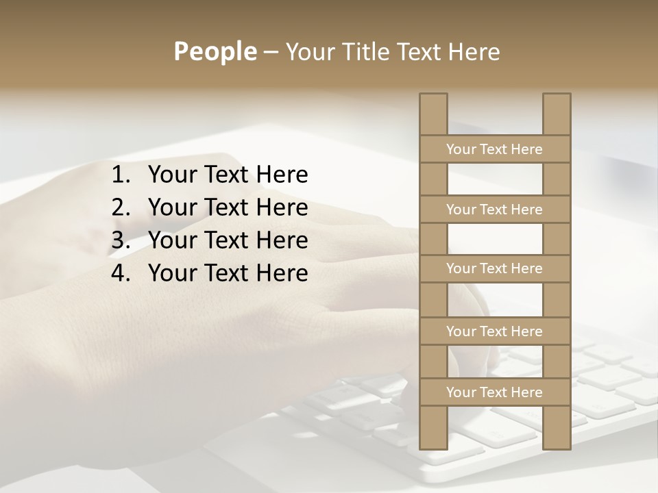 Detail Hand Finger PowerPoint Template