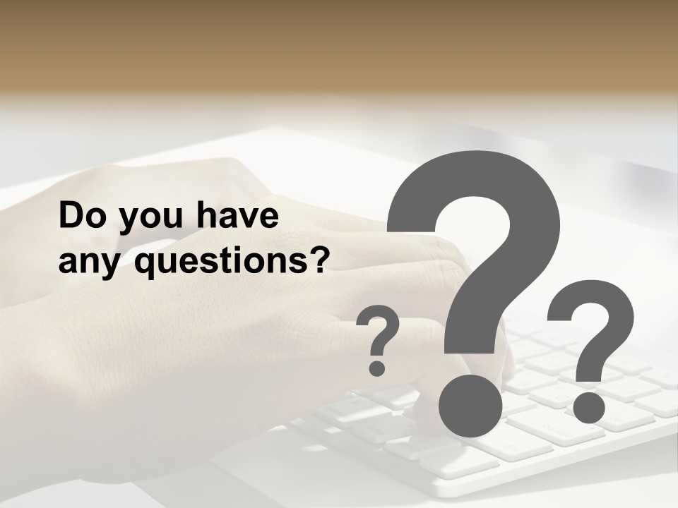 Detail Hand Finger PowerPoint Template