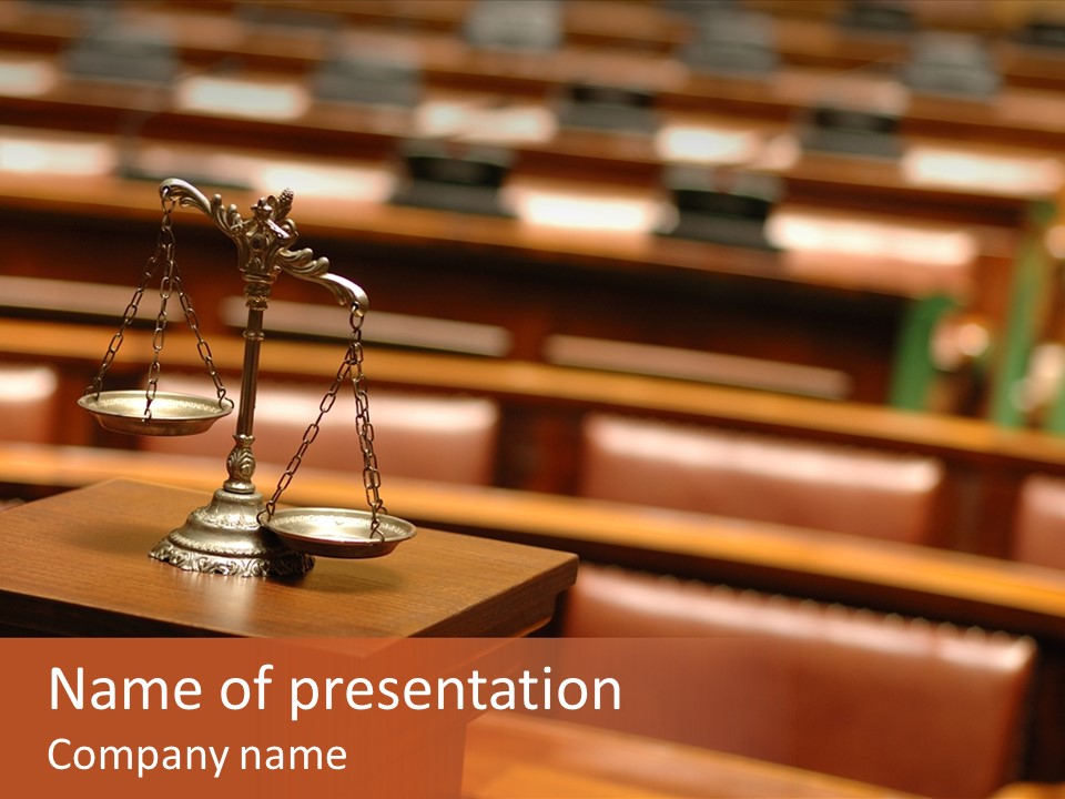 Sentence Weight Plaintiff PowerPoint Template