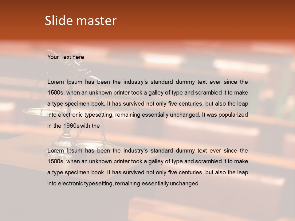 Sentence Weight Plaintiff PowerPoint Template