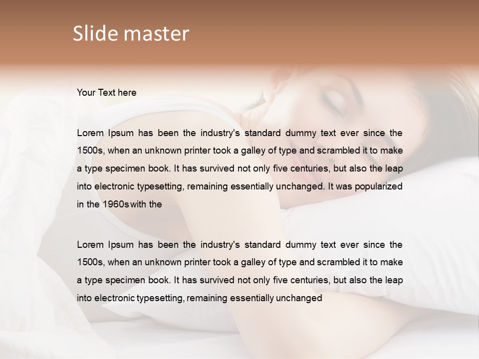 Women Bedroom Serene PowerPoint Template