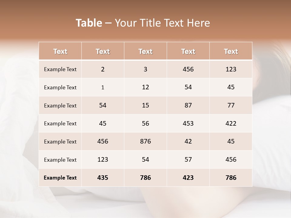 Women Bedroom Serene PowerPoint Template